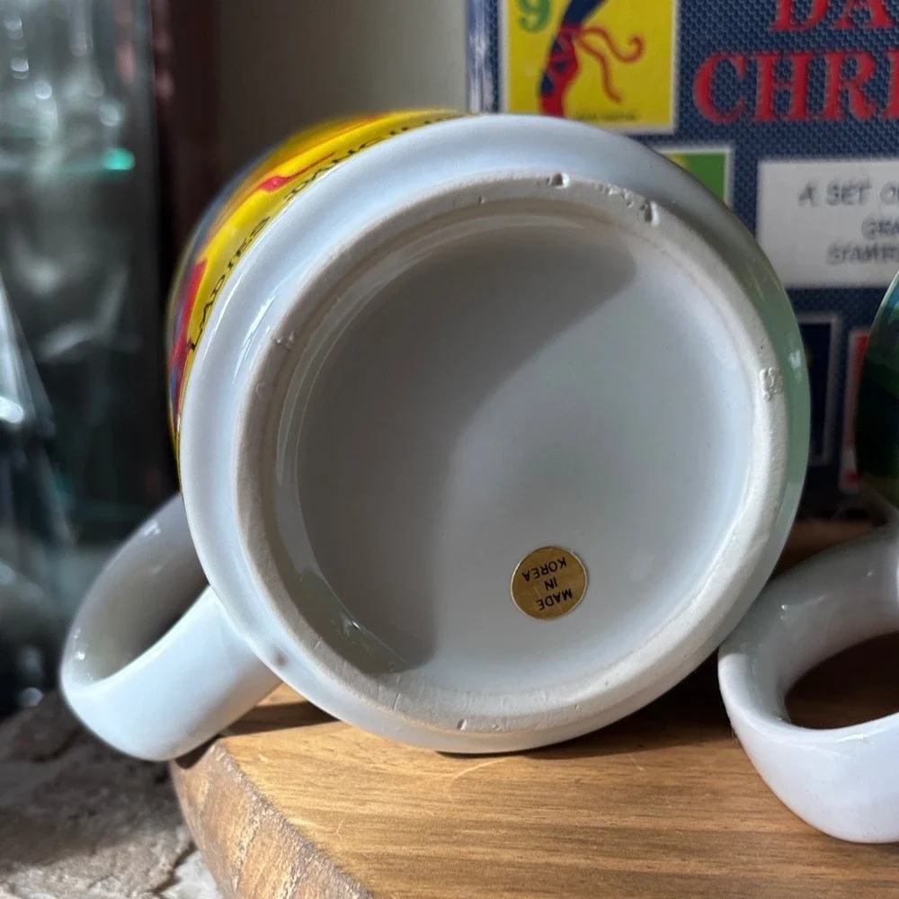 Vintage Grant Howard‎ 12 Days of Christmas Mug Set of 4 12oz Multicolor 1983